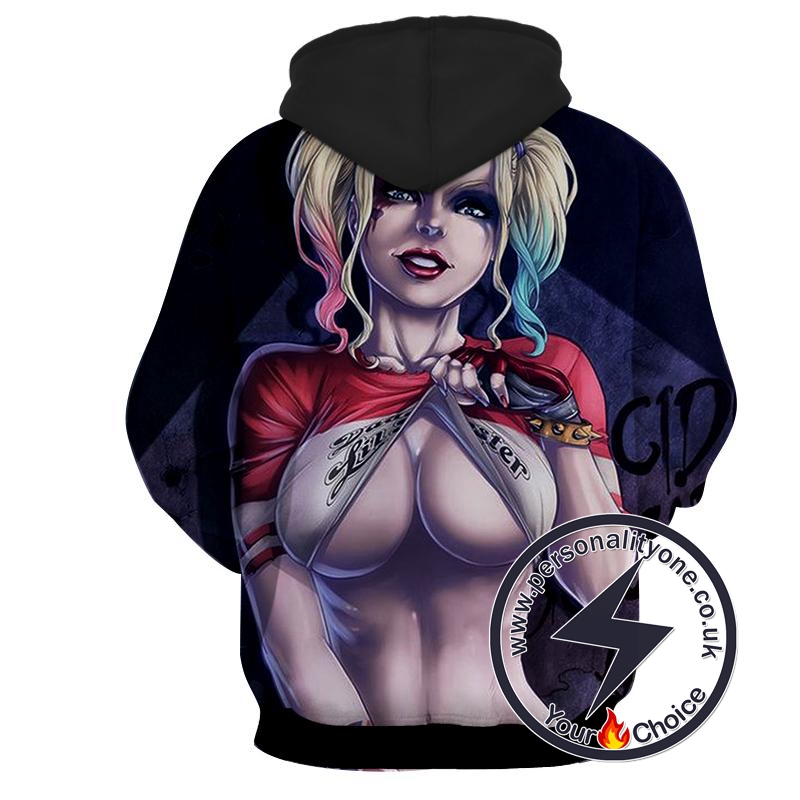 Harley Quinn - Harley Quinn 3D - Hoodies